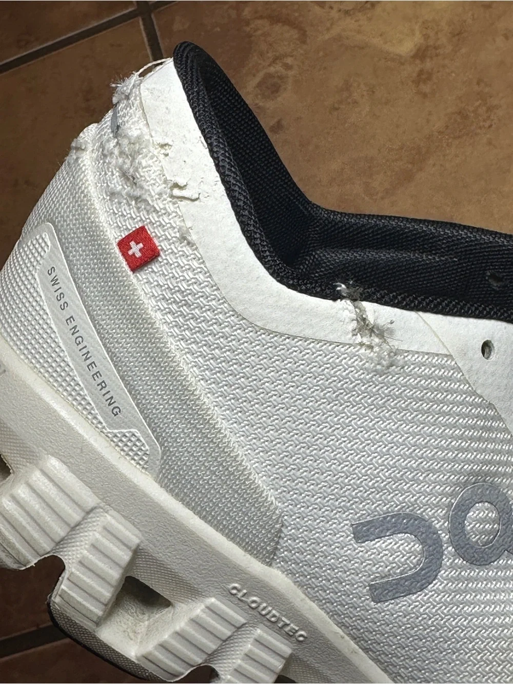 On Running Cloud X Women's Athletic Shoes in White and Black - 8